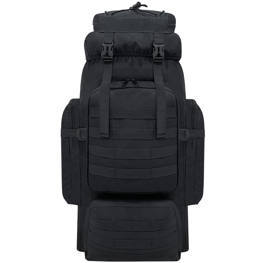 80L Wandern Rucksack, Wasserdichter Grosser Outdoor Sport Reise Daypack Molle für Männer Frauen Schw