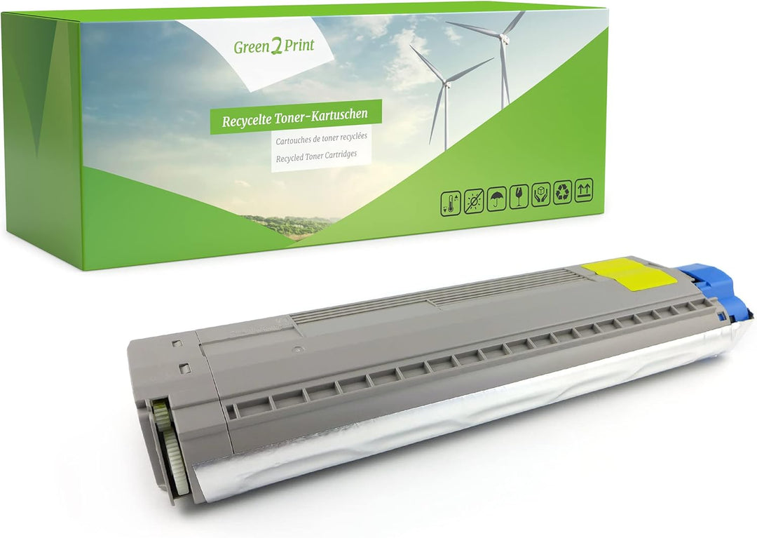 Green2Print Toner gelb 10000 Seiten ersetzt Oki 44844505 passend für Oki C831DM, C831, C841DN