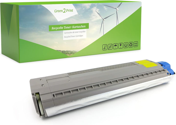 Green2Print Toner gelb 10000 Seiten ersetzt Oki 44844505 passend für Oki C831DM, C831, C841DN