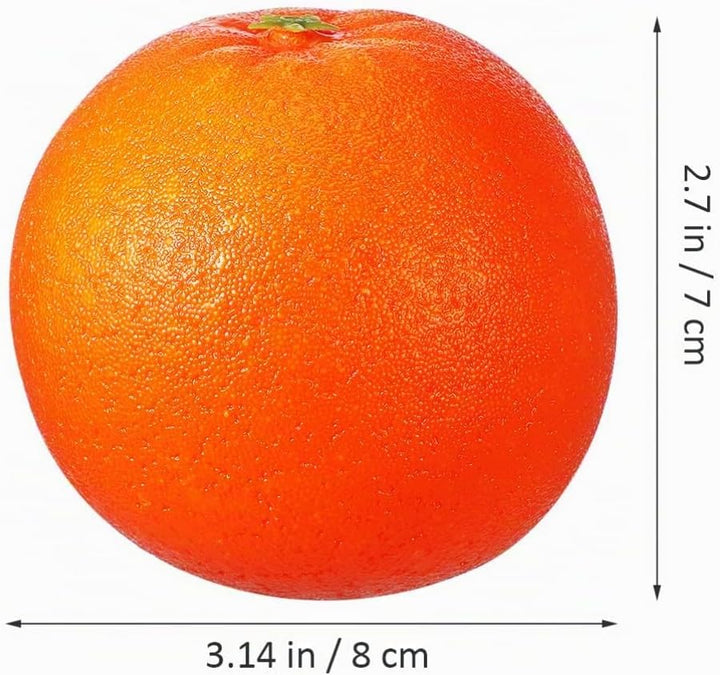 Gadpiparty 6 Stück Künstliche Orangen Künstliche Früchte Simulationsorangen Stillleben-Sets Realisti