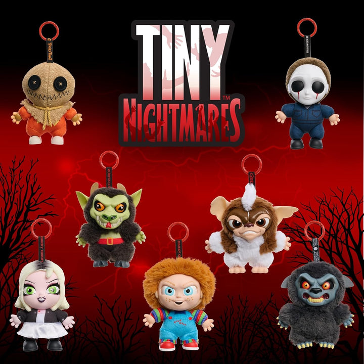 Just Play Tiny Nightmares Fright Face Vinyl Plüschfigur Blind Collectible | Clip-On Horror Plüschfig