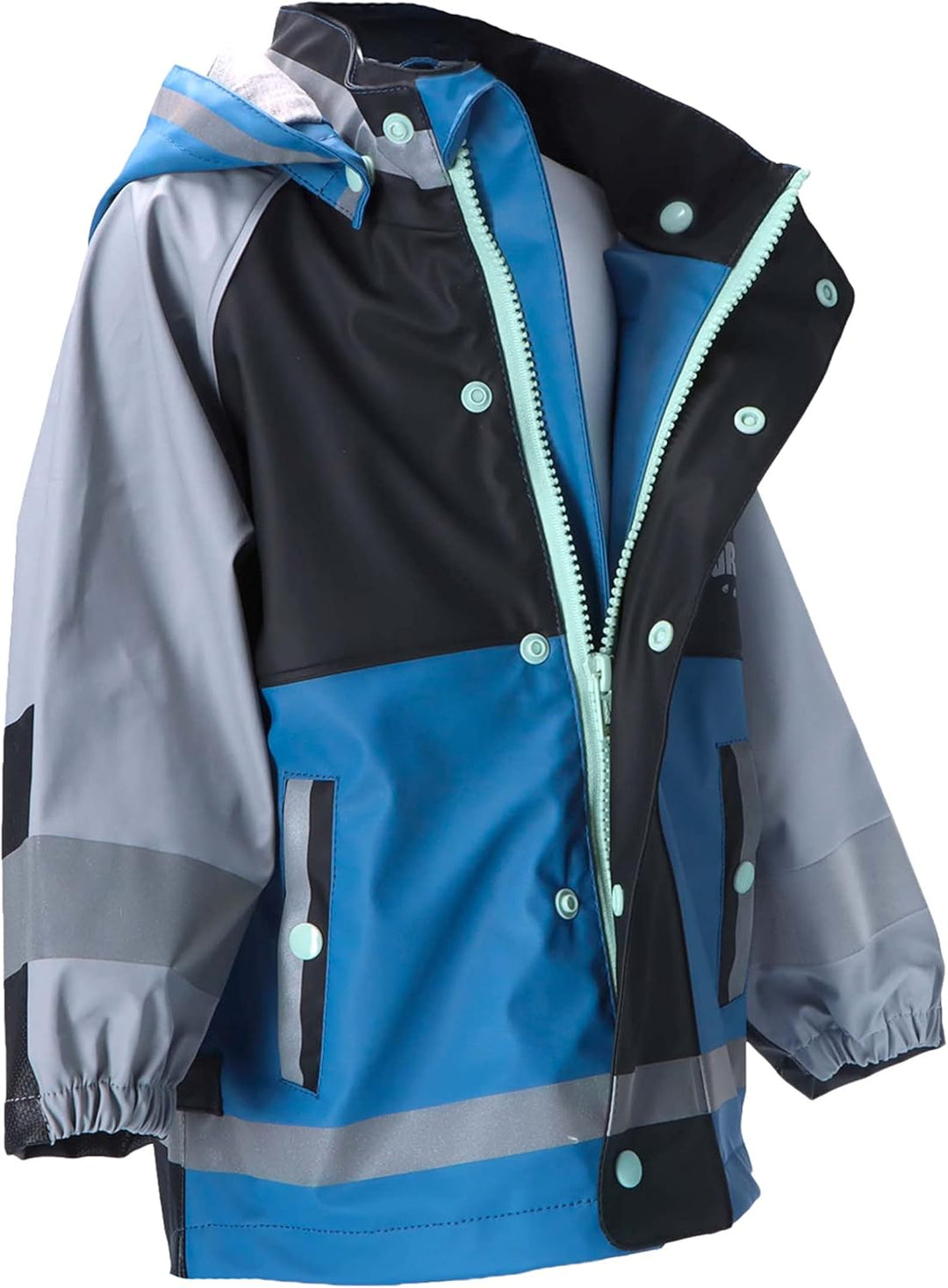 Sterntaler Unisex Kinder Blockfarben Funktions-Regenjacke 74 Tintenblau Melange, 74 Tintenblau Melan