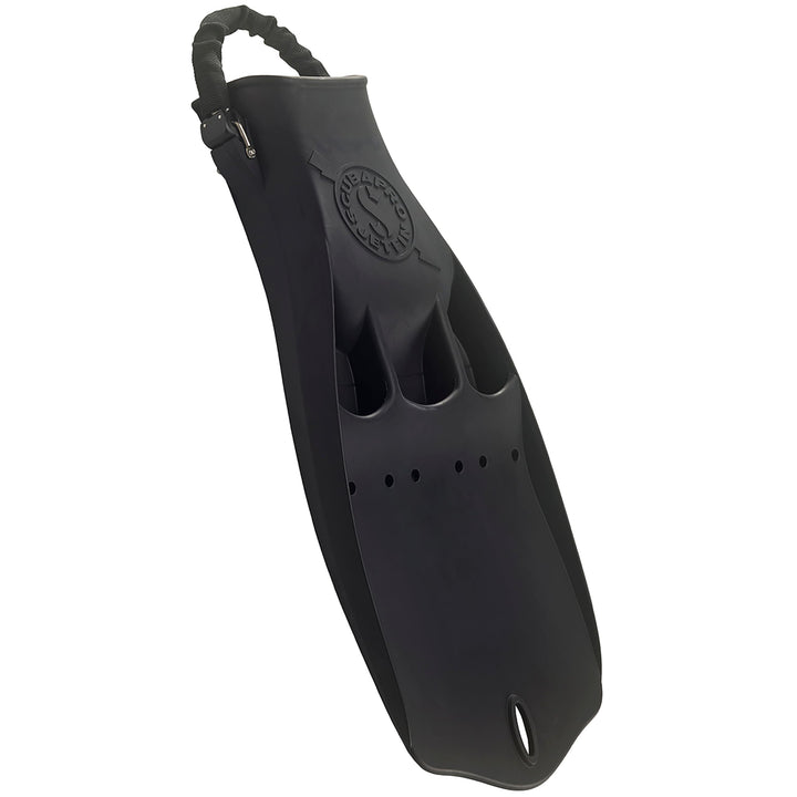 SCUBAPRO Jet-Flosse mit Feder-Fersenriemen M Schwarz, M Schwarz