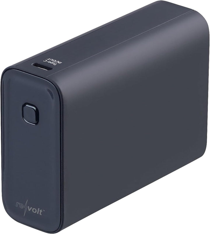 revolt USB Powerbank: Ultrakompakte Powerbank im Kreditkarten-Format, 20.000mAh, LED-Display (Mini-P