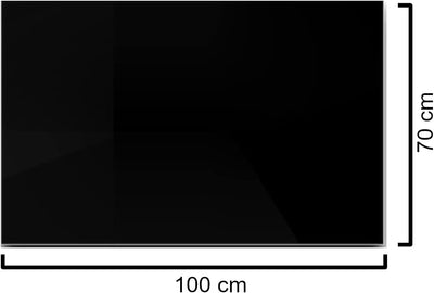 Euro Tische Glasplatte für Kaminofen und Tischplatte in 100x70cm Facettenschliff, Schutzplatte mit 6