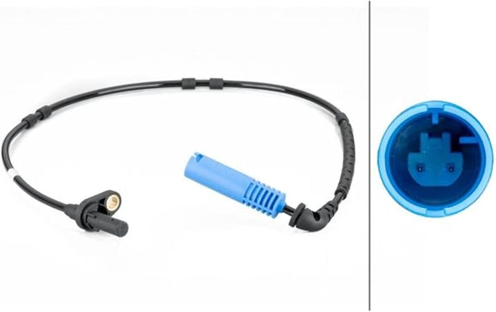 HELLA 6PU 012 806-581 Sensor, Raddrehzahl - 2-polig - Hinterachse beidseitig - Gesamtlänge: 710mm