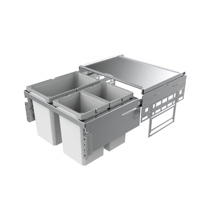 Naber, Cox® Base 1T 600-3. Abfallsammler, hellgrau, Höhe 360 mm