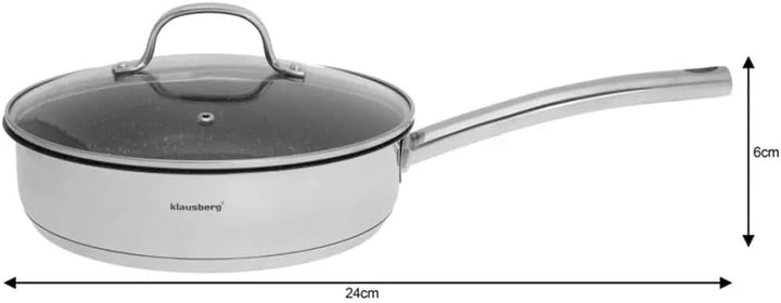 Kochtöpfe Kochtopfset Topfset 9 Elemente Klausberg KB-7215 Stahl 18/10