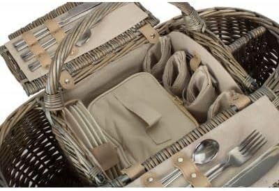 Red Hamper 4 Person Boat Fitted Picnic Basket