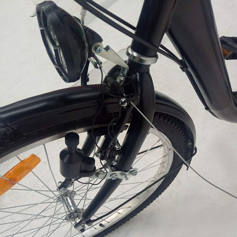 OU BEST CHOOSE 24" 3 Rad Dreirad für Erwachsene mit Lampe 6 Gang Fahrrad, Einkaufskorb Trike Dreirad