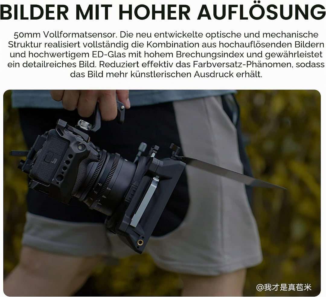 7artisans 50 mm T2.0 grosse Blende, Vollformat-Objektiv, L-Mount, manueller Fokus, geringe Verzerrun