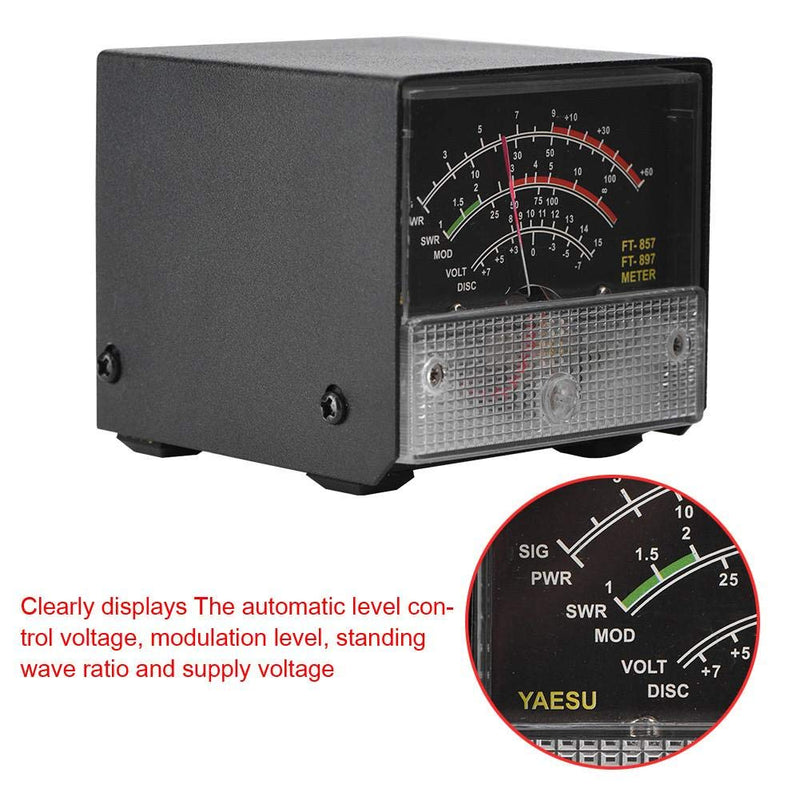 143 Externe S-Meter-Anzeigemessgeräte für Yaesu FT-857/FT-897, externes S-Meter-SWR-Leistungsmessger