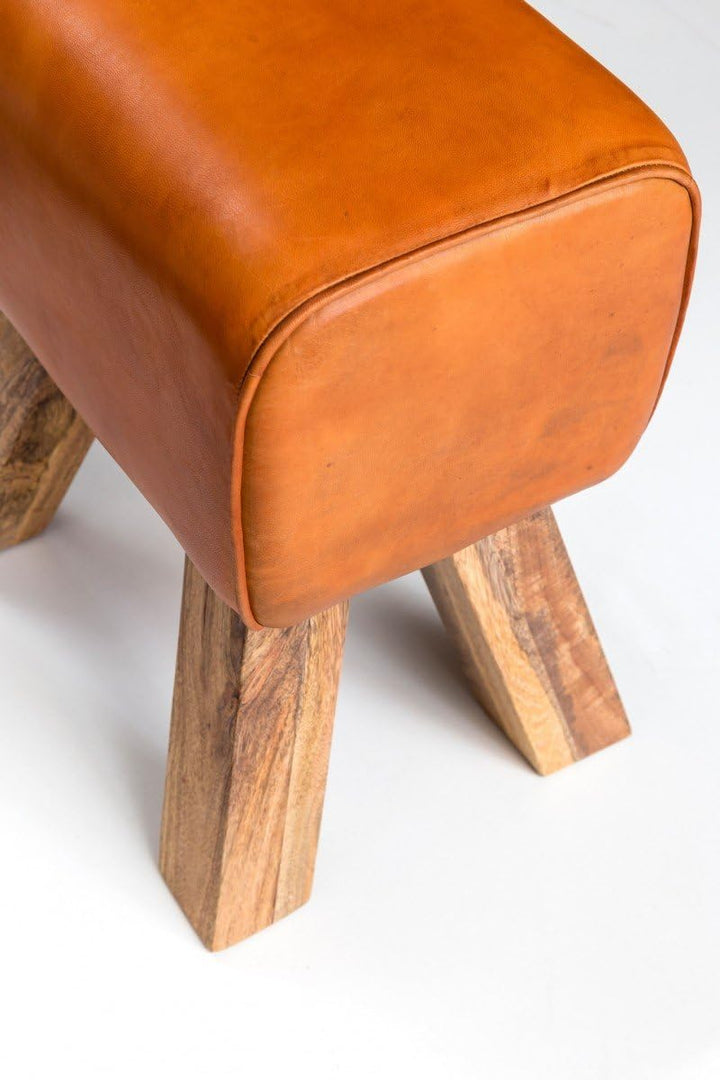 FineBuy Design Turnbock Sitzhocker 40 x 30 x 47 cm | Turnhocker Hocker Beistellhocker Fusshocker Bra
