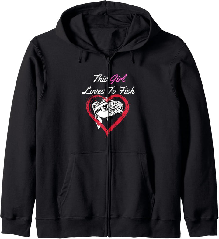 Angelgeschenk Dieses Mädchen liebt es, Bass Family Matching Kapuzenjacke