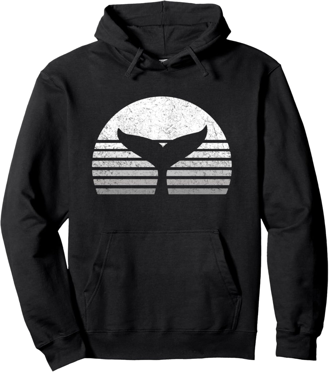 Save the Whales Nautical Sea Blue Wal Ocean Conservation Pullover Hoodie