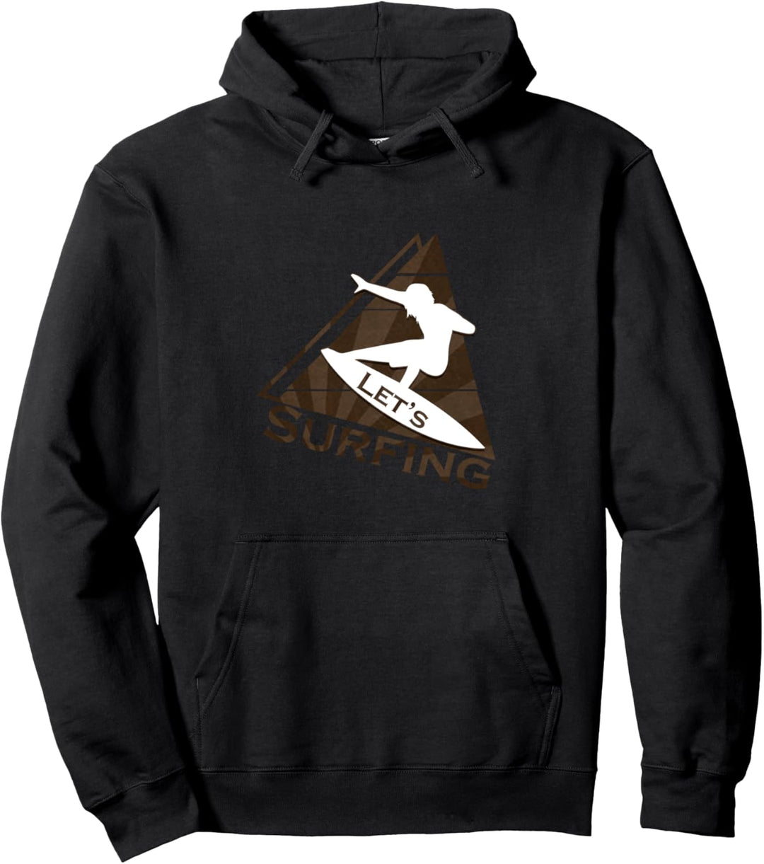 Lass uns surfen Pullover Hoodie