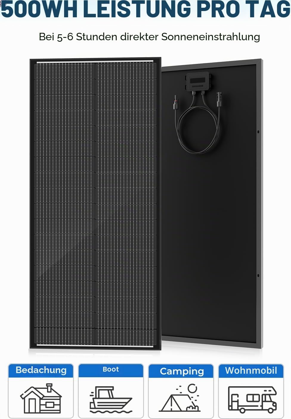18BB 100Watt Solarpanel, N-Type 12 V 100 W Solarmodul, 25% Hocheffiziente Monokristalline PV-Module,