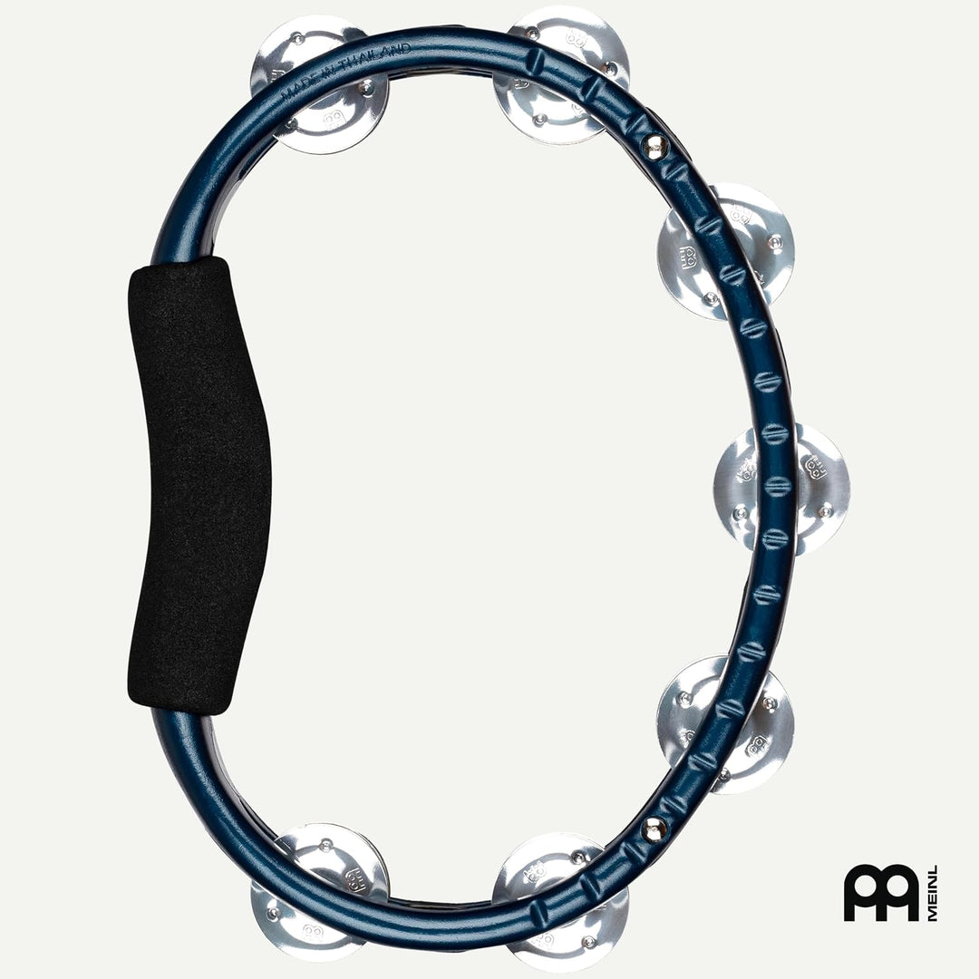 Meinl Percussion TMT1A-B Tambourine (ABS-Plastik) mit Aluminiumschellen (2-reihig) - Handmodell, bla