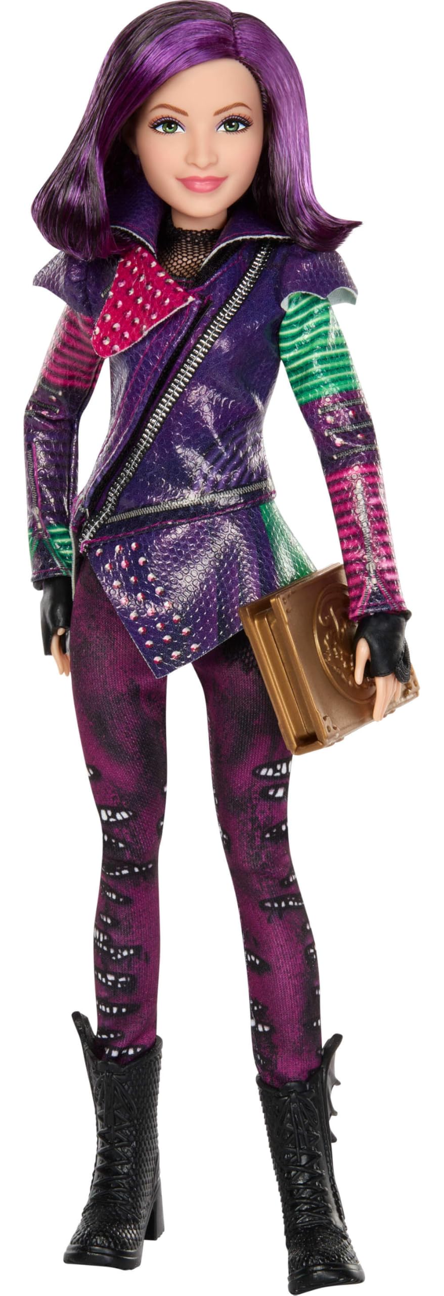 Mattel Descendants Mal Insel der Verlorenen zehntes Jubiläum Modepuppe mit abnehmbarem Outfit, Zubeh