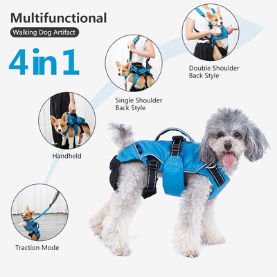 PETCUTE Haustier Rucksack Hundetragetasche,Verstellbare Brust Hunderucksack für Klein Hunde Katzen,T