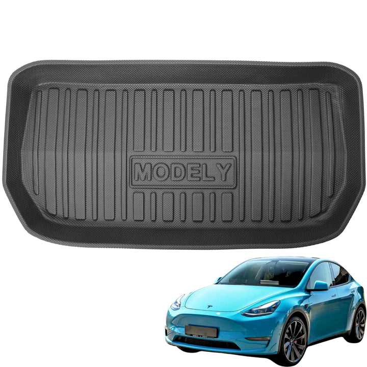 TLECTRIC Kofferraummatte für Tesla Model Y Wasserdicht Hoher Rand Frunk Kofferraum Vorne, Frunk Koff