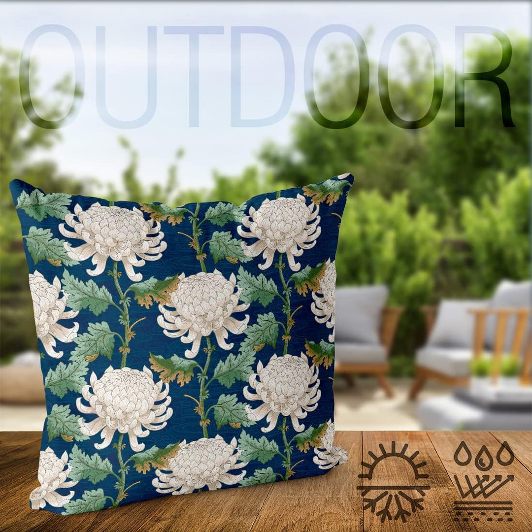 VOID Chrysanthemen Blumen Kissenbezug Kissenhülle Sofakissen Kissen Deko Outdoor-Kissen Dekokissen,