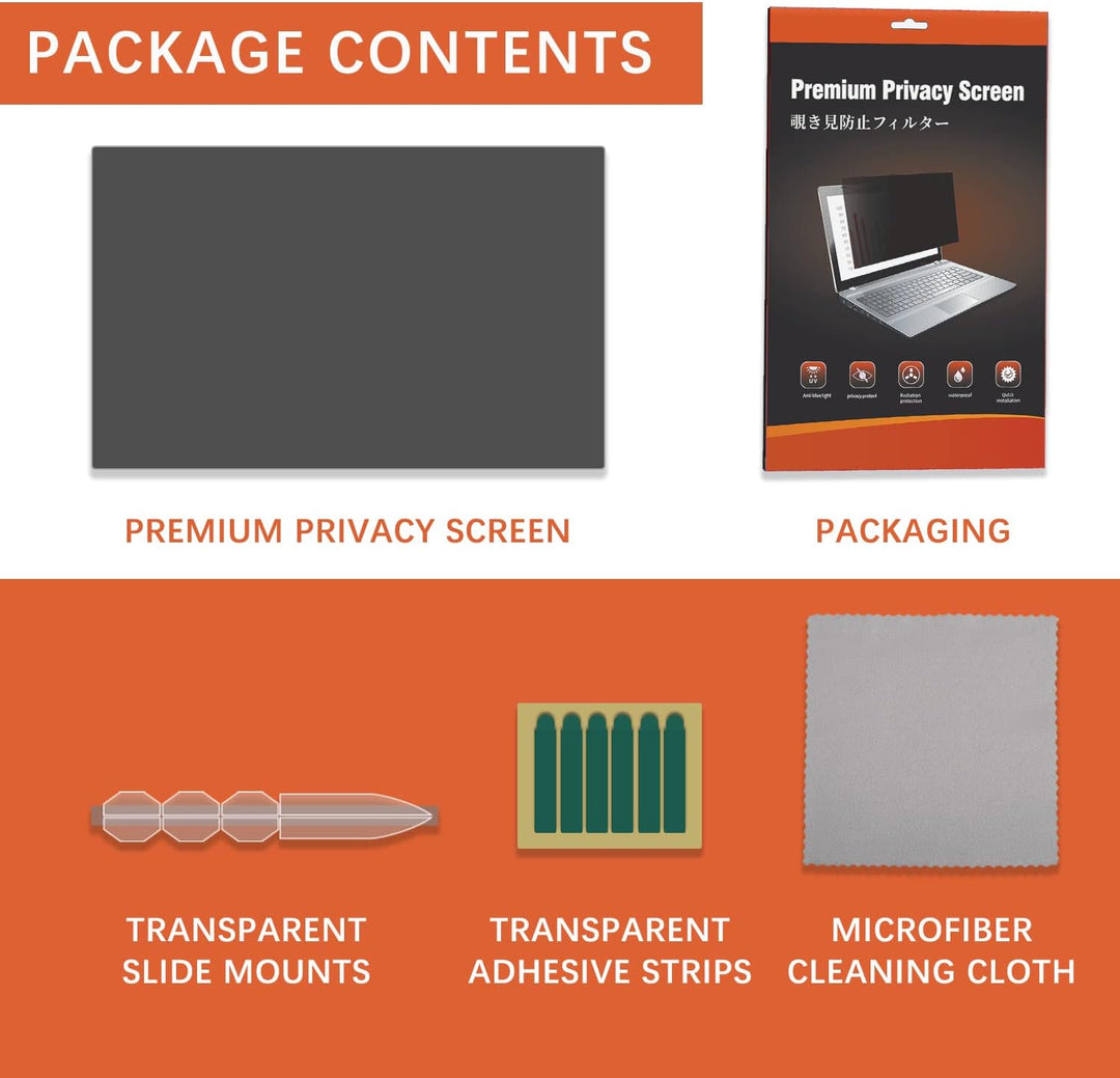 HaruYo Laptop Blickschutzfilter 11.6 Zoll 16:9, Notebook Privacy Filter, Anti-Spy Blickschutzfolie A