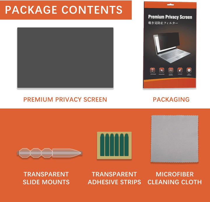 HaruYo Laptop Blickschutzfilter 11.6 Zoll 16:9, Notebook Privacy Filter, Anti-Spy Blickschutzfolie A