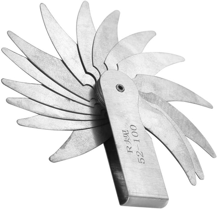 Radiuskegelmessgerät Edelstahl Internes konkaves konvexes Messwerkzeug(R52-100MM)