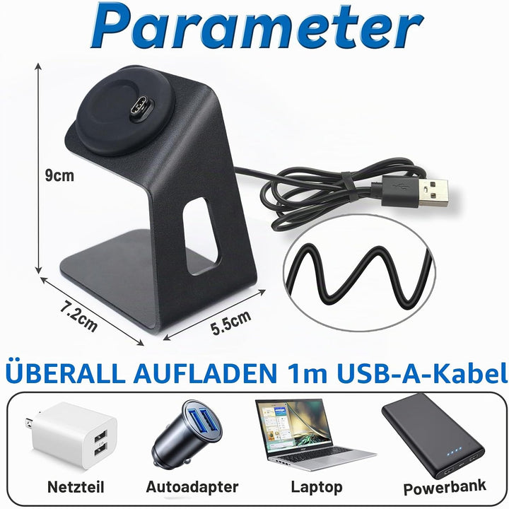 sciuU Ladegerät &amp; Ständer kompatibel mit Garmin Forerunner/Fēnix/Venu/Instinct/Vivoactive Serie, Lad