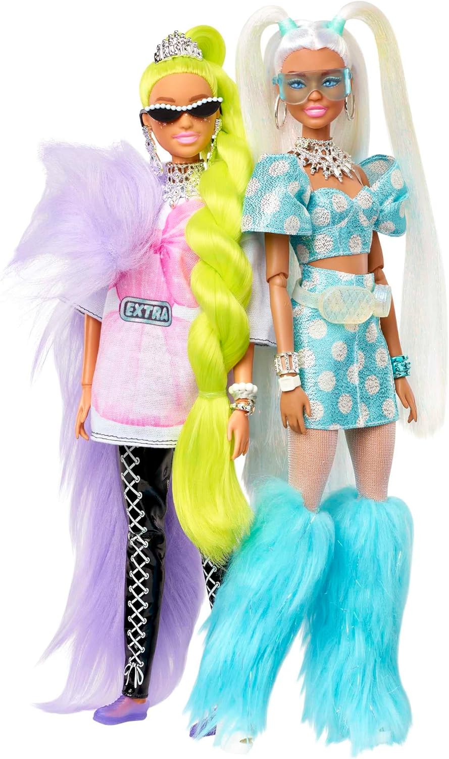 Barbie HHC58 - Extra-Set mit 5 Puppen, mit exklusiver Barbie Extra-Puppe, 70 modischen Teilen und Ac