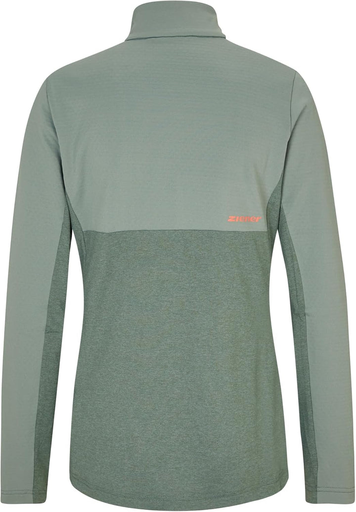 Ziener Damen Japra Skipullover, Skirolli, Funktions-Shirt | warm, elastisch, PFC frei (1er Pack) 44