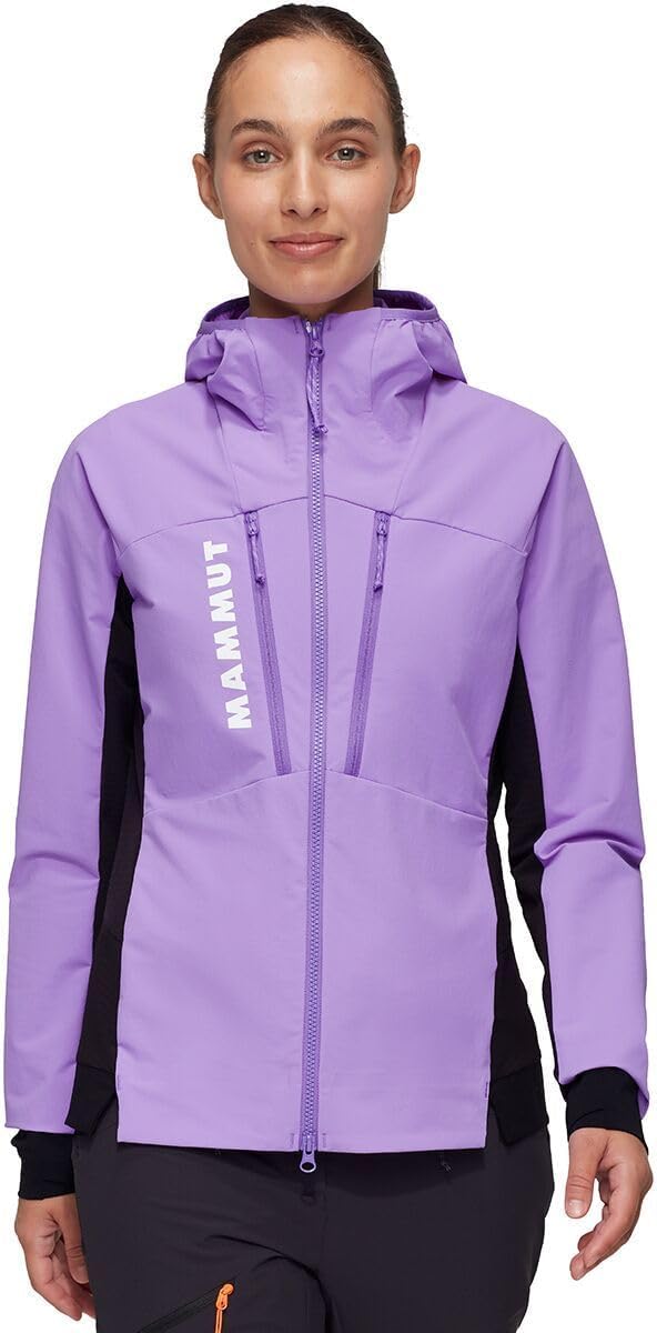 Mammut Damen Aenergy SO Hybrid Hoodie Jacke Softshelljacke Outdoorjacke M Lavandin/Schwarz, M Lavand