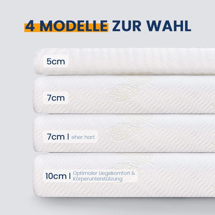 Newentor® 2in1 Härtegrade H2&H3 Gel Topper 90x200cm, 10cm Höhe Öko-TEX® Zertifiziert Matratzen Toppe