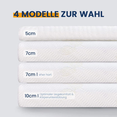 Newentor® 2in1 Härtegrade H2&H3 Gel Topper 90x200cm, 10cm Höhe Öko-TEX® Zertifiziert Matratzen Toppe