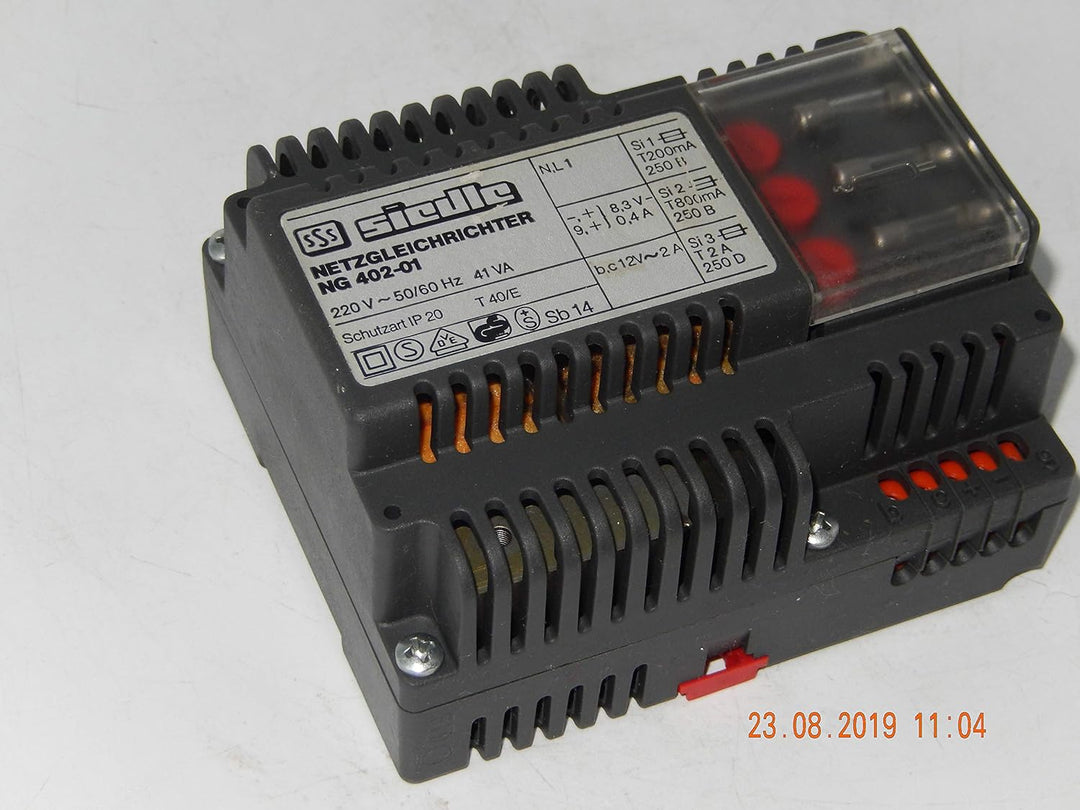 Siedle NG 402-01 Netzgleichrichter für Sprechanlage Netzgerät Netztrafo geb.
