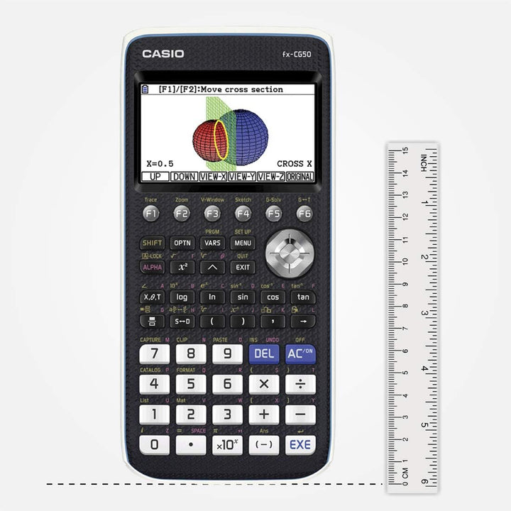 Casio FX-CG50 Grafikrechner mit hochauflösendem Farbdisplay (Blisterverpackung) & Graph-Case, Schutz