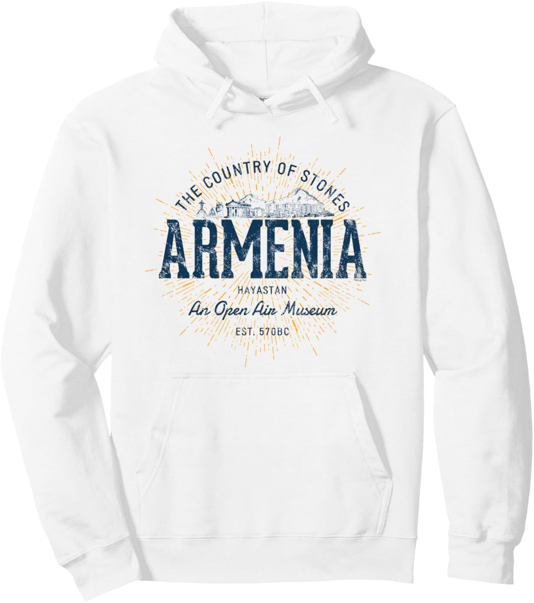 Armenia Retro Stil Vintage Armenien Pullover Hoodie