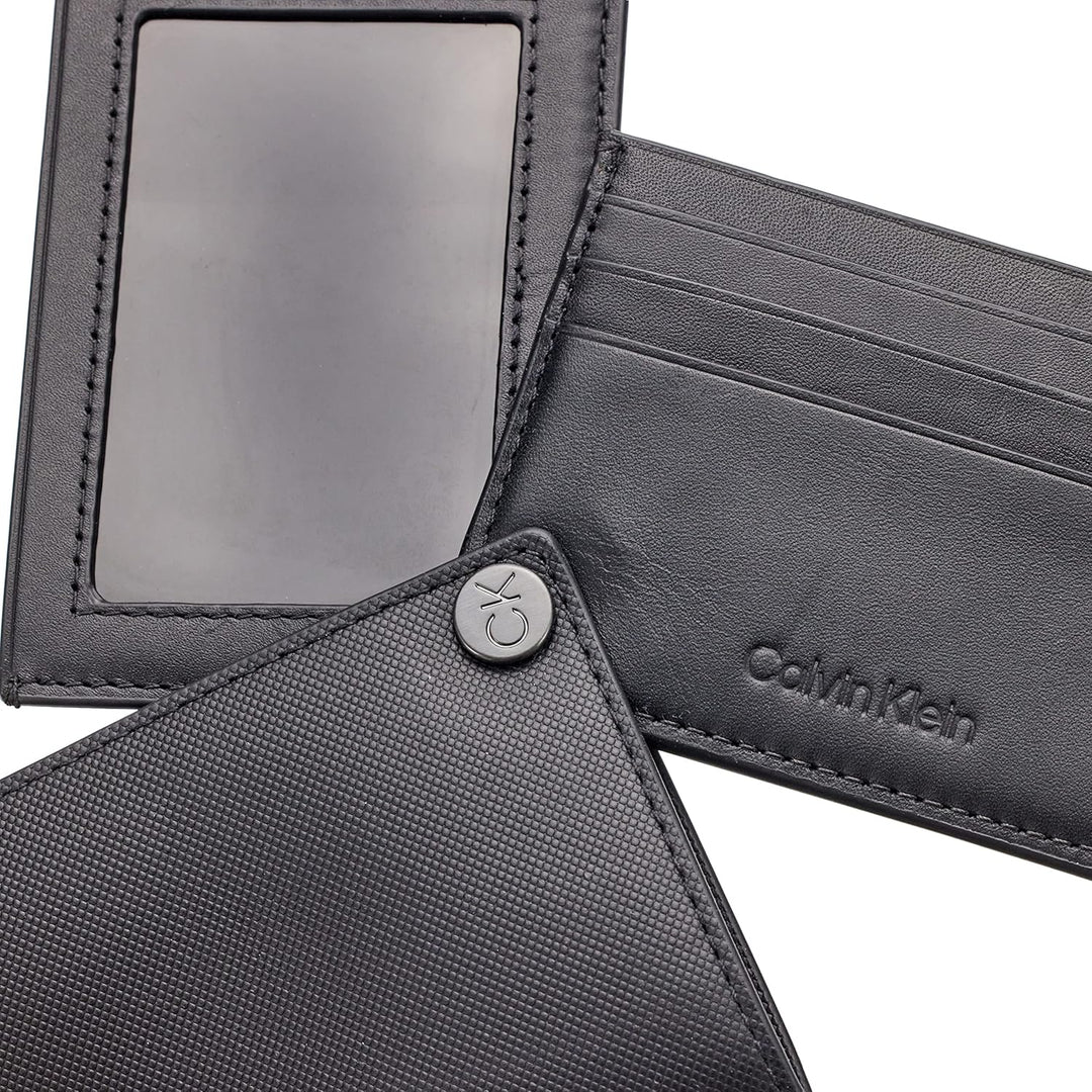 Calvin Klein Herren Geldbeutel Ck Covered Cardholder Klein, Schwarz (Ck Black), Einheitsgrösse