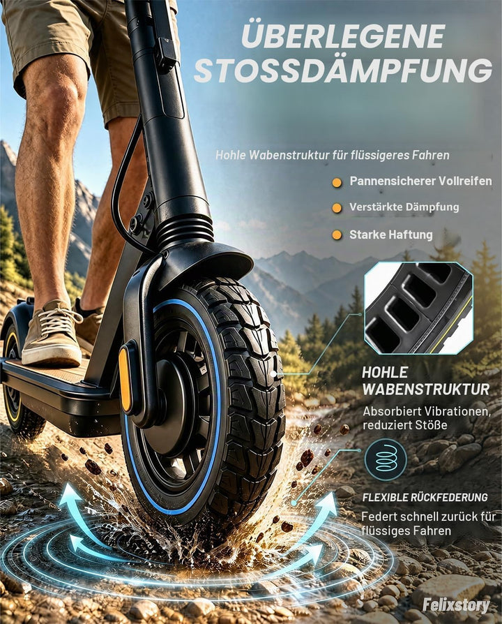 Robuster Reifen, 10 x 2 Zoll, Ersatz für Originalreifen 10x2.125 10x2/54-152 8.5x2.0 50/75-6.1 8 1/2