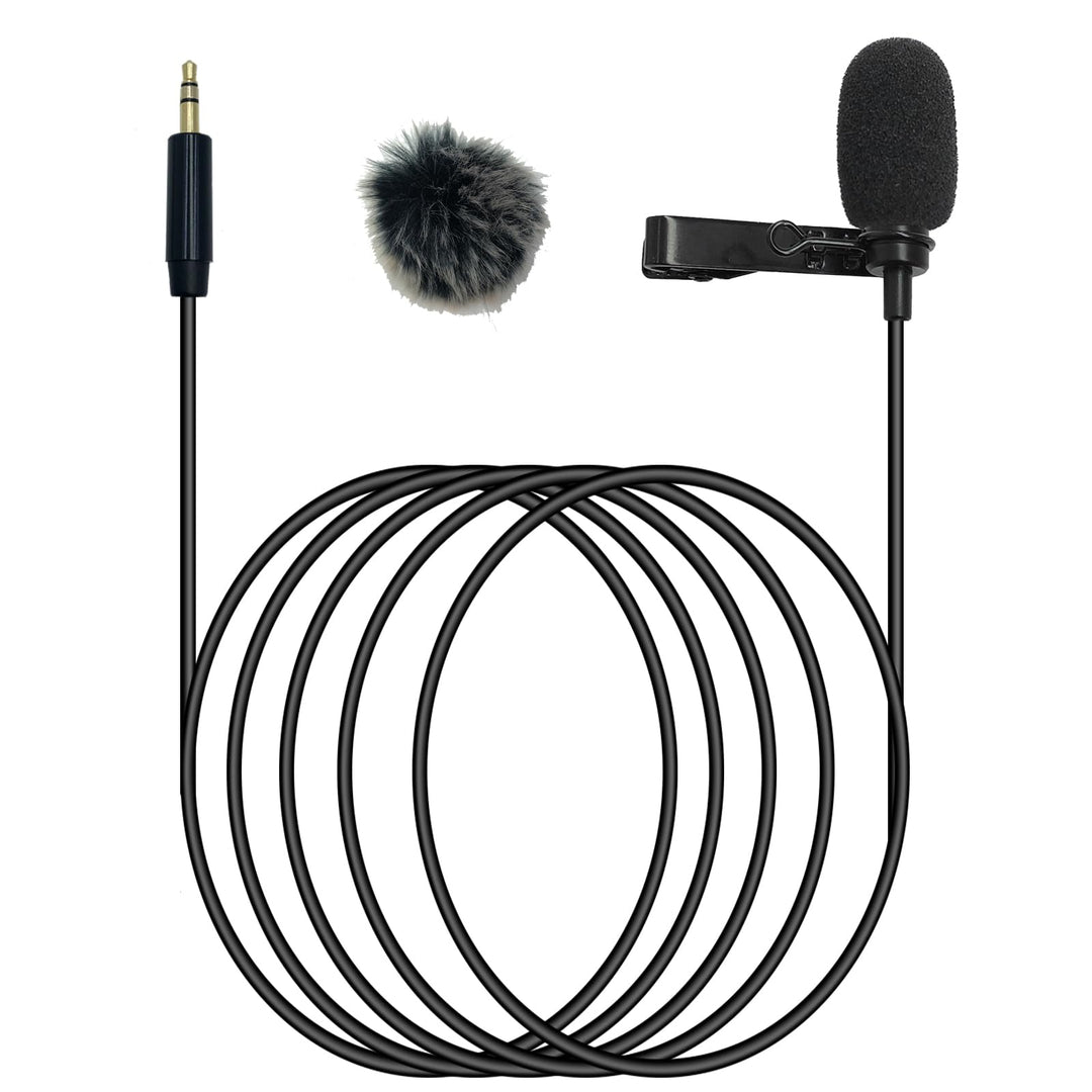 Lavalier-Ansteckmikrofon, Kondensator-Mikrofon, Kondensator, kabelgebunden, Lav-Mikrofon (gerader 3,