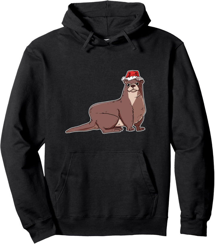 Weihnachts Outfit Weihnachtspullover Damen Familie Otter Pullover Hoodie