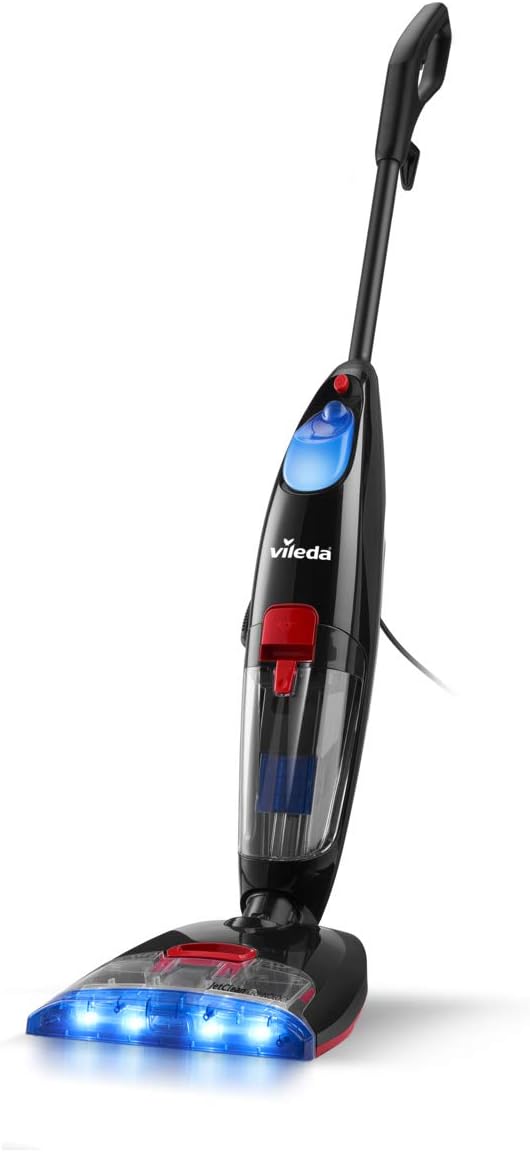 Vileda JetClean 3in1 Bodenreiniger, Saugwischer für alle Hartböden, Staubsauger mit wischfunktion –