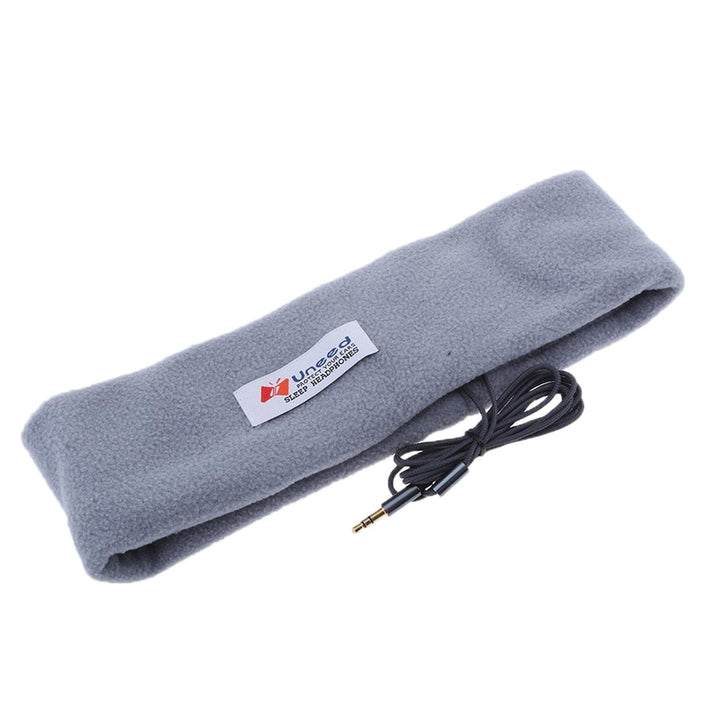 Sharplace Schlafkopfhörer Stirnband mit Kabel, Kopfhörer im Stirnband Sport, Soft Comfortable Wired