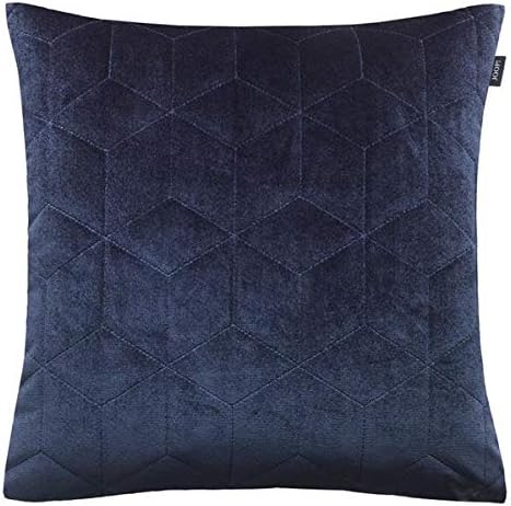 Joop! Velvety Marine Zierkissenhülle ohne Füllung Farbe Marine Grösse 45x45cm Blau, Blau