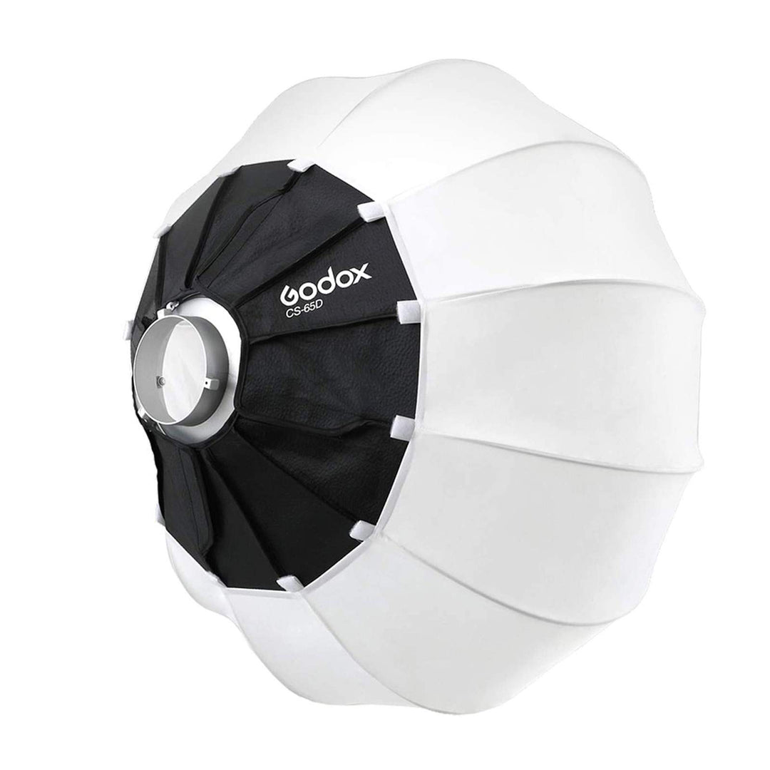 Godox CS-65D Laternen Softbox 65 cm,Bowens-Halterung,Schnell zu installieren,Zusammenklappbar,Globus