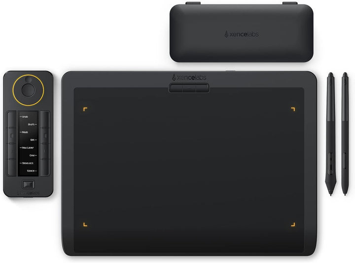 Xencelabs Pen Tablet Medium Bundle Grafiktablett für Profi Kreative, Wireless Zeichentablett mit Qui