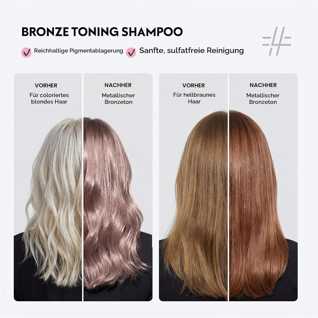 Four Reasons Tint Shampoo – Bronze – Hair Tones without Sulphates &amp; Ammonia – Mild Natural Hair Dye