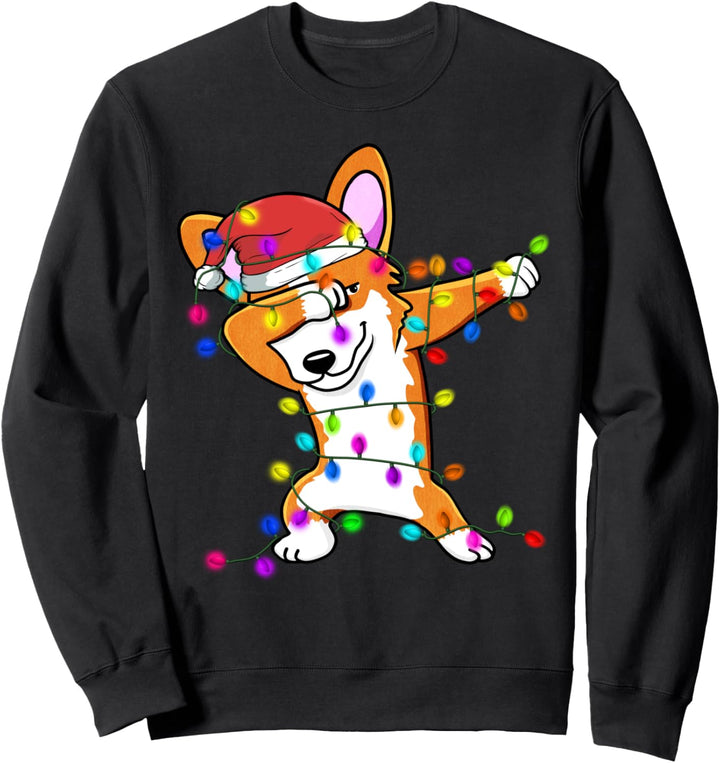 Funny Dabbing Corgi - Lustige Geschenke zu Weihnachten Sweatshirt