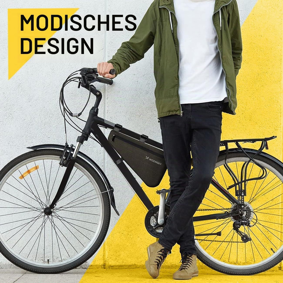 WOZINSKY Fahrradtasche Rahmentasche Wasserdicht Tasche für Fahrrad, Mountainbike, ebike, MTB, Rennra